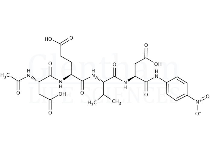 N-Acetyl-Asp-Glu-Val-Asp p-nitroanilide Structure