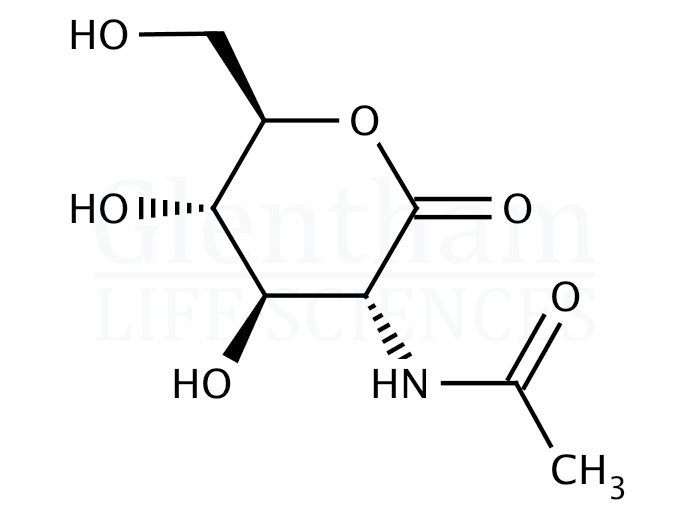 Structure for 2-Acetamido-2-deoxy-D-glucono-1,5-lactone