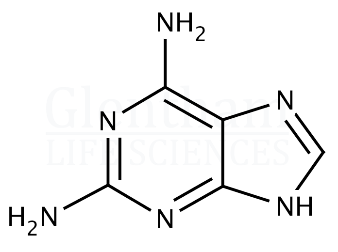 2,6-Diaminopurine Structure