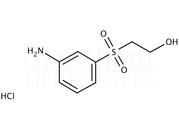 Structure for 2-(3-Aminophenylsulfonyl)ethanol hydrochloride (19076-03-0)