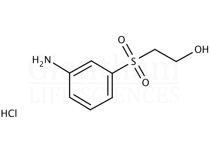 Structure for  2-(3-Aminophenylsulfonyl)ethanol hydrochloride  (19076-03-0)