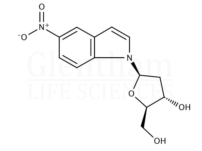 1-(2-Deoxy-b-D-ribofuranosyl)-5-nitroindole Structure