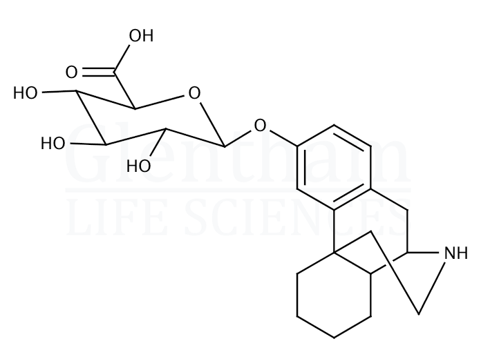 Structure for N-Desmethyl dextrorpan O-b-D-glucuronide