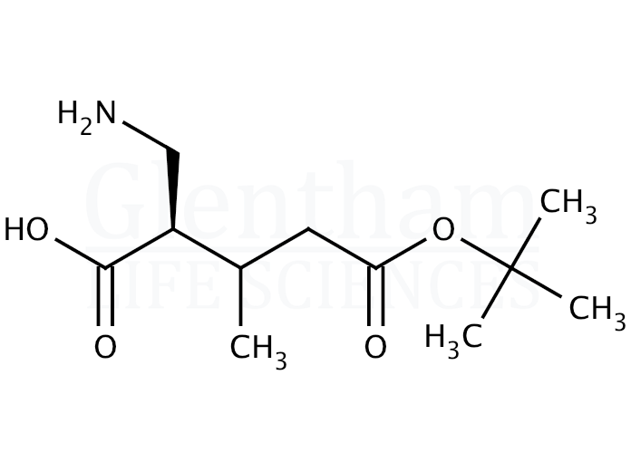 Structure for (R)-2-[(Boc-amino)methyl]-3-methylbutyric acid  (191664-14-9)