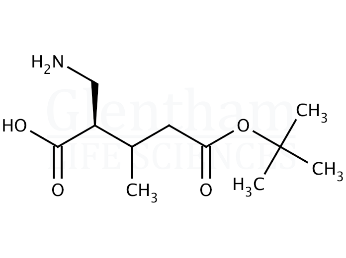 (R)-2-[(Boc-amino)methyl]-3-methylbutyric acid  Structure