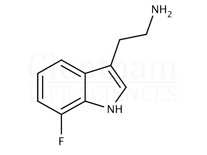 7-Fluorotryptamine Structure