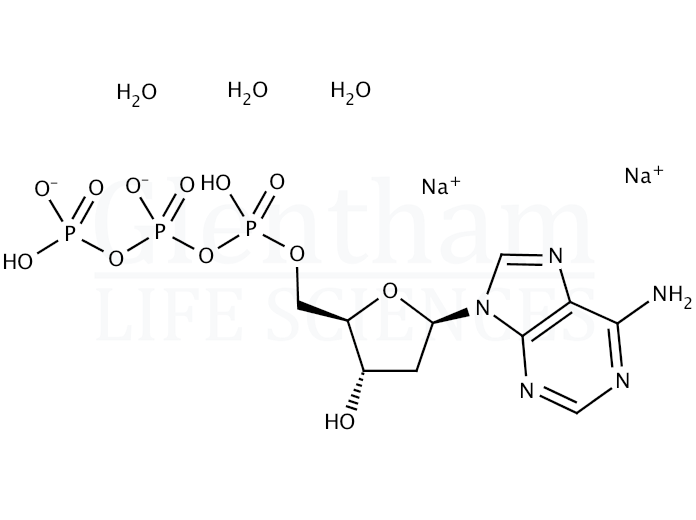 Structure for 2''-Deoxyadenosine-5''-triphosphate trisodium salt