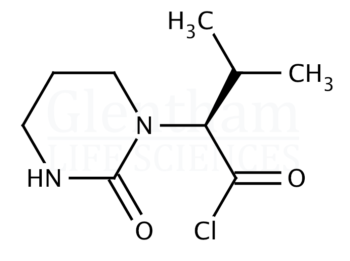 Structure for  2S-(1-Tetrahydro-pyrimid-2-onyl)-3-methyl-butanoyl chloride  (192800-77-4)