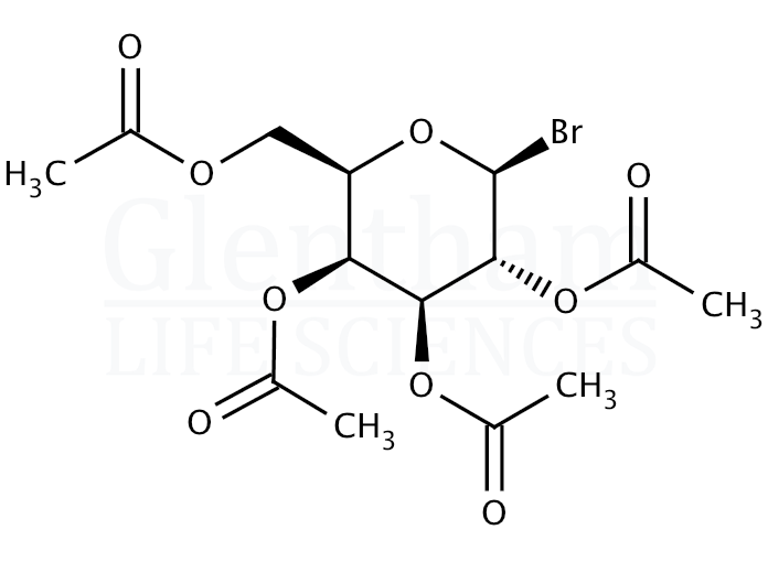Structure for 2,3,4,6-Tetra-O-acetyl-b-D-galactopyranosyl bromide