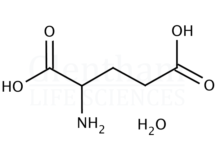 DL-Glutamic acid monohydrate Structure