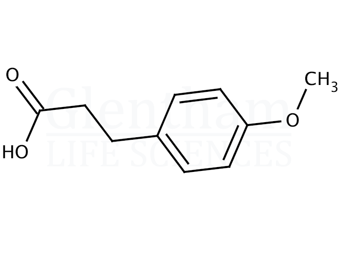 3-(4-Methoxyphenyl)propionic acid Structure