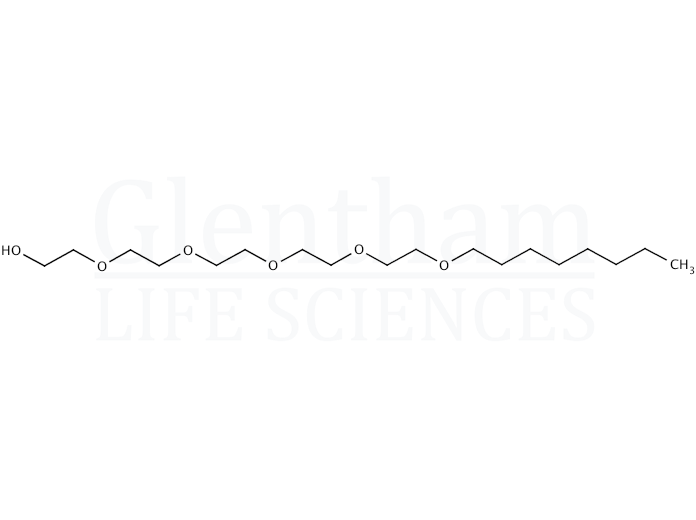 Pentaethylene glycol monooctyl ether Structure