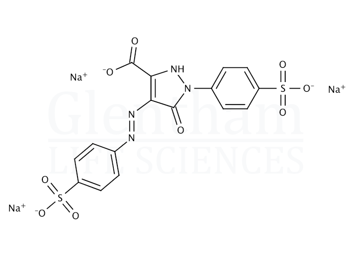 Tartrazine (C.I. 19140) Structure