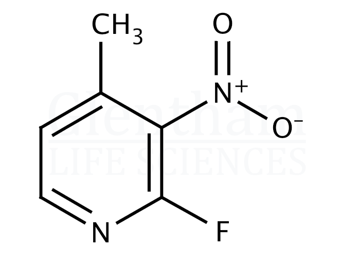 2-Fluoro-3-nitro-4-picoline (2-Fluoro-4-methyl-3-nitropyridine) Structure
