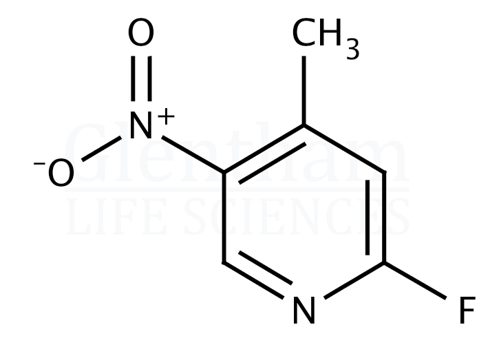 Structure for 2-Fluoro-5-nitro-4-picoline (2-Fluoro-4-methyl-5-nitropyridine) (19346-47-5)