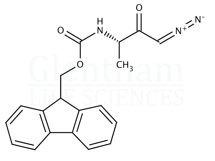 Structure for Fmoc-L-Ala-CHN2 (193954-23-3)