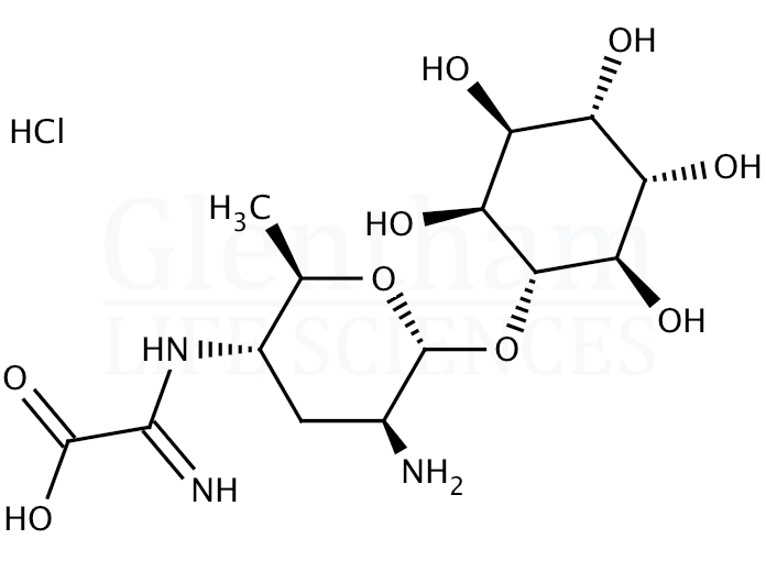 Structure for Kasugamycin hydrochloride  (19408-46-9)