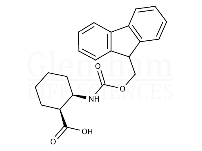 cis-2-(Fmoc-amino)-cyclohexanecarboxylic acid   Structure