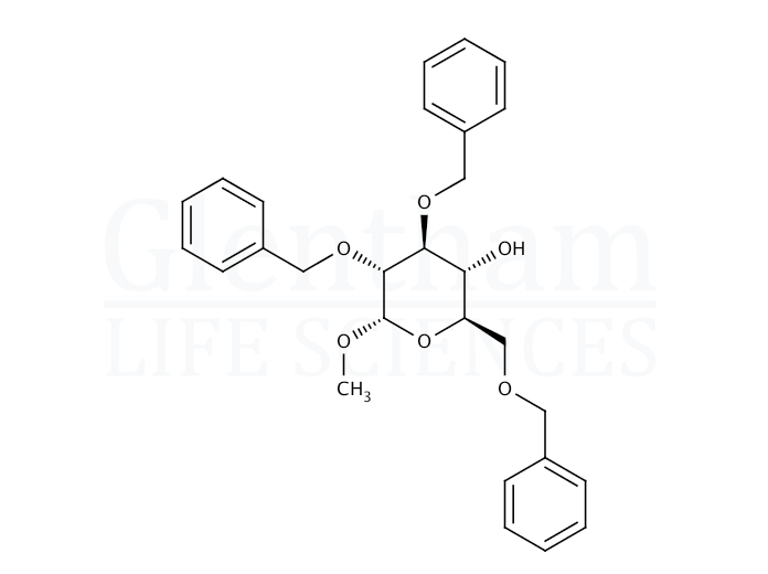 Structure for Methyl 2,3,6-tri-O-benzyl-a-D-glucopyranoside