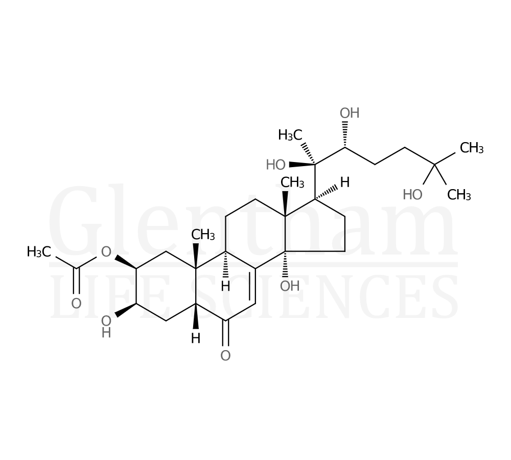 2-O-Acetyl-20-hydroxyecdysone Structure