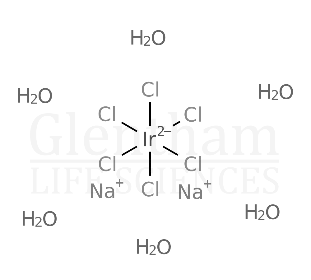 Structure for Sodium hexachloroiridate(IV) hydrate