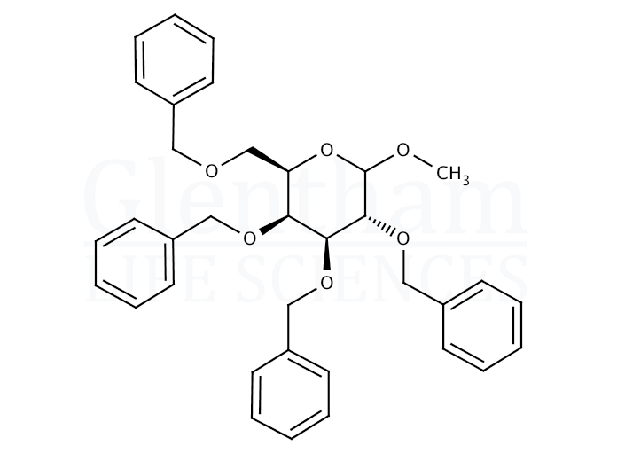 Methyl 2,3,4,6-tetra-O-benzyl-D-galactopyranoside Structure