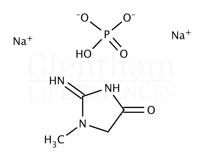 Structure for  Disodium (1-methyl-4-oxoimidazolidin-2-ylidene)phosphoramidate  (19604-05-8)