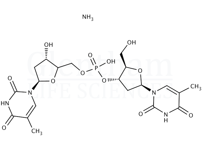Thymidylyl(3′-5′)thymidine ammonium salt Structure