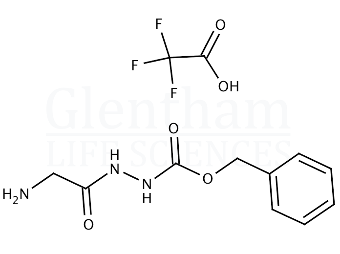 Glycine benzyloxycarbonylhydrazide trifluoroacetate salt Structure