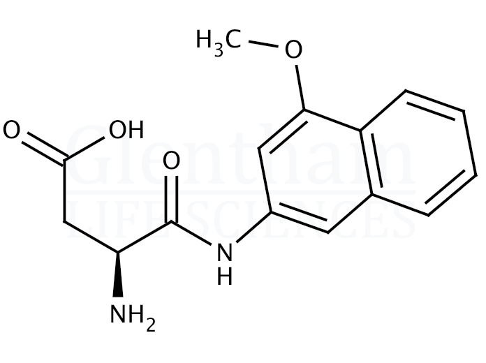 L-Aspartic acid alpha-4-methoxy-beta-naphthylamide Structure