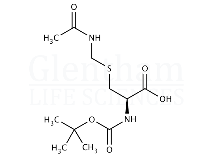 Structure for Boc-Cys(Acm)-OH   