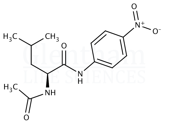 Acetyl-L-leucine 4-nitroanilide Structure