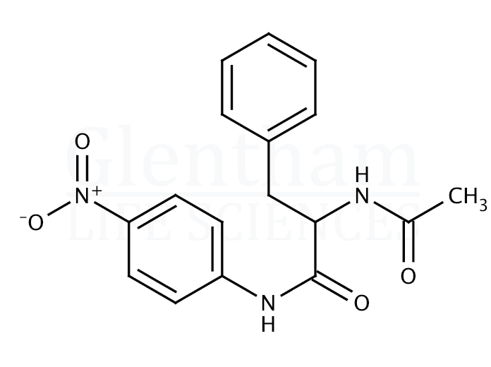 Acetyl-DL-phenylalanine 4-nitroanilide Structure