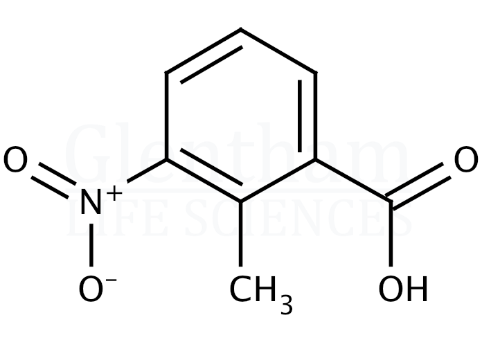 3-Nitro-o-toluic acid Structure