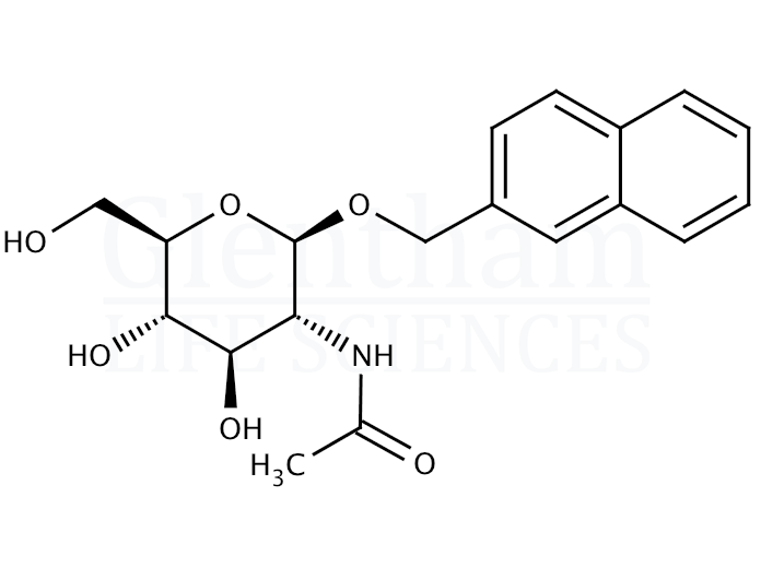 2-Naphthylmethyl 2-acetamido-2-deoxy-b-D-glucopyranoside Structure