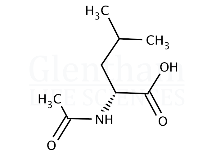 Structure for N-Acetyl-D-leucine (19764-30-8)