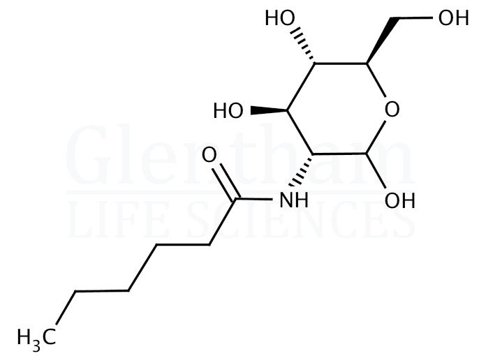 N-Hexanoyl-D-glucosamine Structure