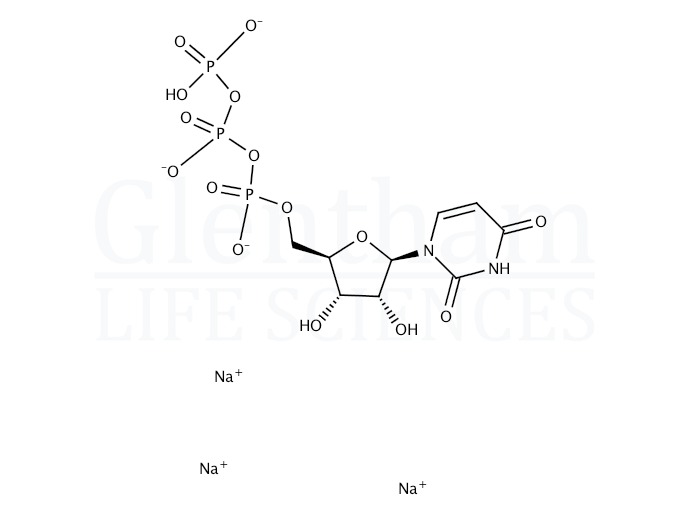 Uridine 5''-triphosphate trisodium salt hydrate Structure
