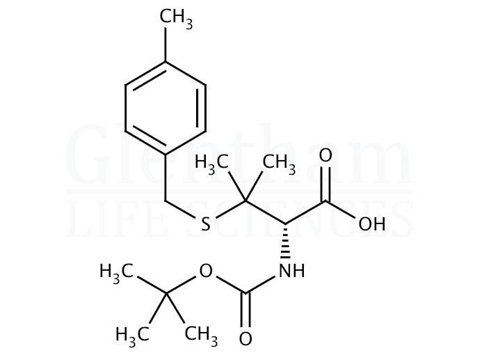 Structure for Boc-D-Pen(pMeBzl)-OH dicyclohexylammonium salt  (198470-36-9)