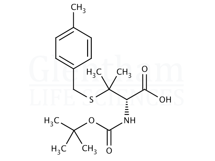 Boc-D-Pen(pMeBzl)-OH dicyclohexylammonium salt  Structure