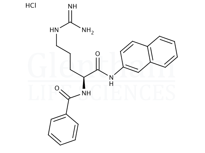 Nalpha-Benzoyl-L-arginine beta-naphthylamide hydrochloride Structure