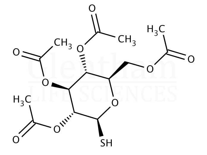 1-Thio-beta-D-glucose tetraacetate Structure