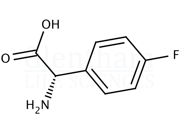 Structure for 4-Fluoro-L-α-phenylglycine   (19883-57-9)