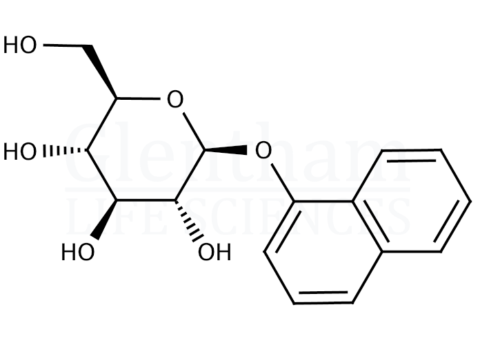 Structure for 1-Naphthyl b-D-glucopyranoside