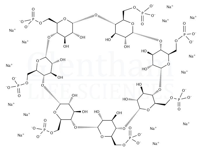 Structure for beta-Cyclodextrin phosphate sodium salt (199684-61-2)