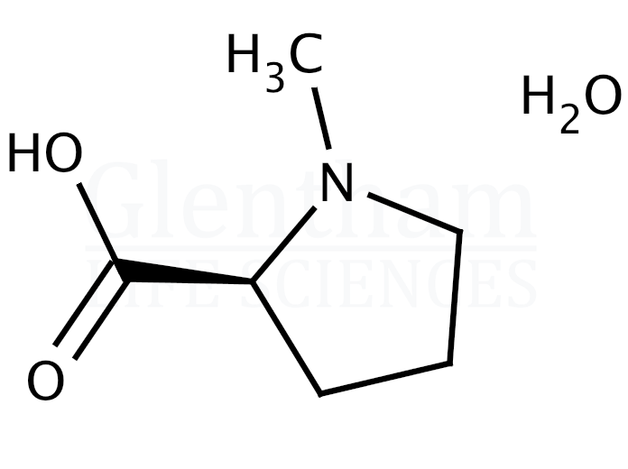 N-Methyl-L-proline monohydrate Structure