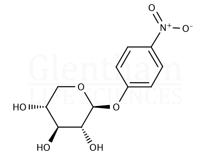 Structure for  4-Nitrophenyl b-D-xylopyranoside  (2001-96-9)