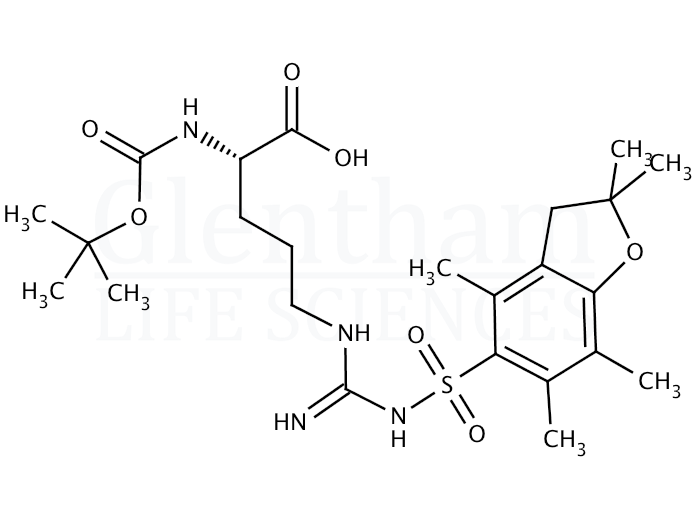 Structure for Boc-Arg(Pbf)-OH