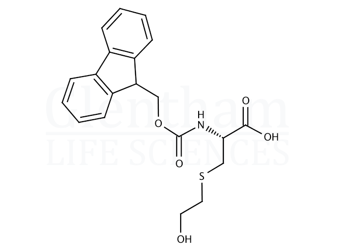 Fmoc-S-2-hydroxyethyl-L-cysteine Structure