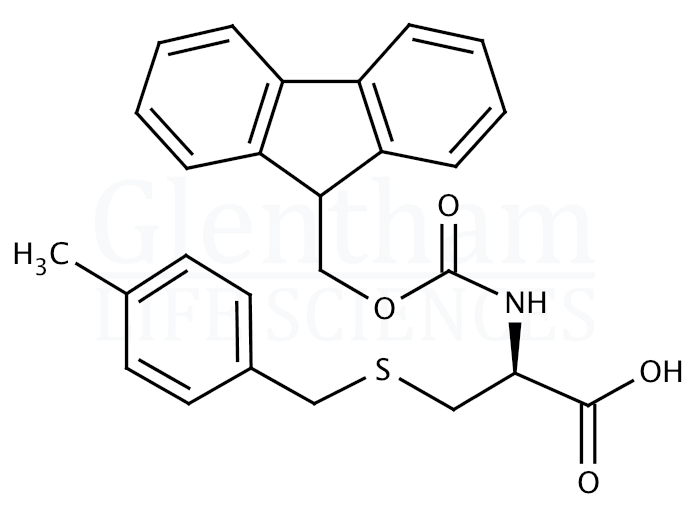 Fmoc-S-4-methylbenzyl-D-cysteine Structure